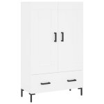 Vidaxl buffet haut blanc 69, 5x31x115 cm bois d'ingnierie