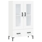 Vidaxl buffet haut blanc 69, 5x31x115 cm bois d'ingénierie Vidaxl buffet haut blanc 69, 5x31x115 cm bois d'ingénierie