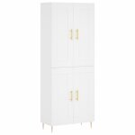 Vidaxl buffet haut blanc 69, 5x34x180 cm bois d'ingénierie Vidaxl buffet haut blanc 69, 5x34x180 cm bois d'ingénierie