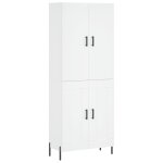 Vidaxl buffet haut blanc 69, 5x34x180 cm bois d'ingnierie