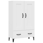 Vidaxl buffet haut blanc 70x31x115 cm bois d'ing�nierie