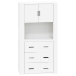 Vidaxl buffet haut blanc bois d'ingnierie