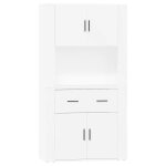 Vidaxl buffet haut blanc bois d'ingénierie Vidaxl buffet haut blanc bois d'ingénierie