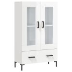 Vidaxl buffet haut blanc brillant 69, 5x31x115 cm bois d'ingénierie Vidaxl buffet haut blanc brillant 69, 5x31x115 cm bois d'ingénierie