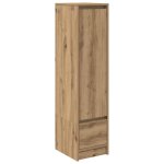 Vidaxl buffet haut ch�ne artisanal 29, 5x34x119, 5 cm bois d'ing�nierie