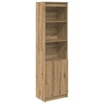 Vidaxl buffet haut ch�ne artisanal 50x35x180 cm bois d'ing�nierie