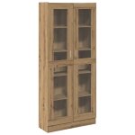 Vidaxl buffet haut chne artisanal 82, 5x30, 5x185 cm bois d'ingnierie