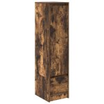 Vidaxl buffet haut ch�ne fum� 29, 5x34x119, 5 cm bois d'ing�nierie