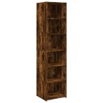 Vidaxl buffet haut ch�ne fum� 45x41x185 cm bois d'ing�nierie