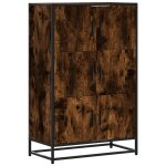 Vidaxl buffet haut chêne fumé 68x35x106, 5 cm bois d'ingénierie métal Vidaxl buffet haut chêne fumé 68x35x106, 5 cm bois d'ingénierie métal