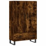 Vidaxl buffet haut chne fum 69, 5x31x115 cm bois d'ingnierie