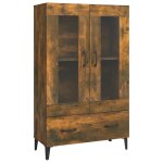 Vidaxl buffet haut chêne fumé 70x31x115 cm bois d'ingénierie Vidaxl buffet haut chêne fumé 70x31x115 cm bois d'ingénierie