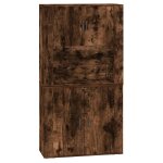 Vidaxl buffet haut ch�ne fum� bois d'ing�nierie