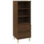 Vidaxl buffet haut chêne marron 40x36x110 cm bois d'ingénierie Vidaxl buffet haut chêne marron 40x36x110 cm bois d'ingénierie