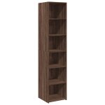 Vidaxl buffet haut ch�ne marron 40x41x185 cm bois d'ing�nierie