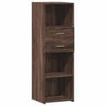 Vidaxl buffet haut ch�ne marron 40x42, 5x124 cm bois d'ing�nierie