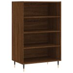 Vidaxl buffet haut ch�ne marron 57x35x90 cm bois d'ing�nierie