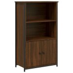 Vidaxl buffet haut chne marron 62x32x103, 5 cm bois d'ingnierie
