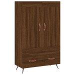 Vidaxl buffet haut ch�ne marron 69, 5x31x115 cm bois d'ing�nierie