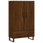 Vidaxl buffet haut chne marron 69, 5x31x115 cm bois d'ingnierie