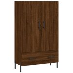 Vidaxl buffet haut chne marron 69, 5x31x115 cm bois d'ingnierie