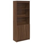 Vidaxl buffet haut chne marron 70x35x180 cm bois d'ingnierie