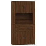 Vidaxl buffet haut chne marron bois d'ingnierie