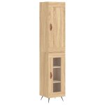 Vidaxl buffet haut chêne sonoma 34, 5x34x180 cm bois d'ingénierie Vidaxl buffet haut chêne sonoma 34, 5x34x180 cm bois d'ingénierie