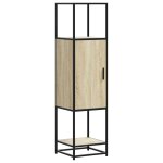 Vidaxl buffet haut chêne sonoma 35, 5x35x139 cm bois d'ingénierie métal Vidaxl buffet haut chêne sonoma 35, 5x35x139 cm bois d'ingénierie métal