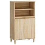 Vidaxl buffet haut ch�ne sonoma 60x36x110 cm bois d'ing�nierie