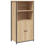 Vidaxl buffet haut chne sonoma 62x36x121, 5 cm bois d'ingnierie