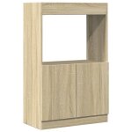 Vidaxl buffet haut chne sonoma 63x33x100 cm bois d'ingnierie