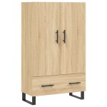 Vidaxl buffet haut ch�ne sonoma 69, 5x31x115 cm bois d'ing�nierie