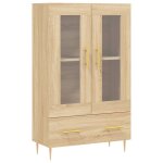 Vidaxl buffet haut chne sonoma 69, 5x31x115 cm bois d'ingnierie