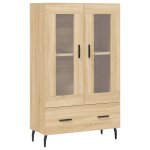 Vidaxl buffet haut ch�ne sonoma 69, 5x31x115 cm bois d'ing�nierie