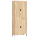 Vidaxl buffet haut chêne sonoma 69, 5x34x180 cm bois d'ingénierie Vidaxl buffet haut chêne sonoma 69, 5x34x180 cm bois d'ingénierie