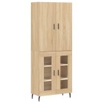 Vidaxl buffet haut chêne sonoma 69, 5x34x180 cm bois d'ingénierie Vidaxl buffet haut chêne sonoma 69, 5x34x180 cm bois d'ingénierie