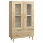 Vidaxl buffet haut chne sonoma 70x31x115 cm bois d'ingnierie