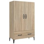 Vidaxl buffet haut ch�ne sonoma 70x31x115 cm bois d'ing�nierie