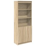 Vidaxl buffet haut ch�ne sonoma 70x35x180 cm bois d'ing�nierie