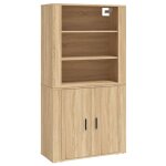 Vidaxl buffet haut chne sonoma bois d'ingnierie