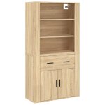 Vidaxl buffet haut chêne sonoma bois d'ingénierie Vidaxl buffet haut chêne sonoma bois d'ingénierie