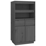 Vidaxl buffet haut gris 60x40x116, 5 cm bois massif de pin Vidaxl buffet haut gris 60x40x116, 5 cm bois massif de pin
