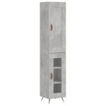 Vidaxl buffet haut gris béton 34, 5x34x180 cm bois d'ingénierie Vidaxl buffet haut gris béton 34, 5x34x180 cm bois d'ingénierie