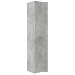 Vidaxl buffet haut gris b�ton 40x42, 5x185 cm bois d'ing�nierie