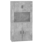 Vidaxl buffet haut gris béton bois d'ingénierie Vidaxl buffet haut gris béton bois d'ingénierie