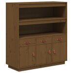 Vidaxl buffet haut marron miel 100x40x108, 5 cm bois massif de pin
