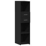 Vidaxl buffet haut noir 30x42, 5x124 cm bois d'ing�nierie