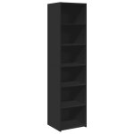 Vidaxl buffet haut noir 45x41x185 cm bois d'ing�nierie