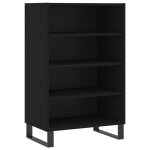 Vidaxl buffet haut noir 57x35x90 cm bois d'ingénierie Vidaxl buffet haut noir 57x35x90 cm bois d'ingénierie